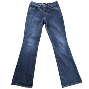 Levis 515 Jeans Womens 10 Boot Cut Button Flap Pockets Dark Denim Y2K Western